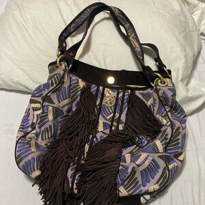 Tory Burch purple shoulder bag